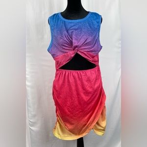 Tie front ombré dress - Size XL